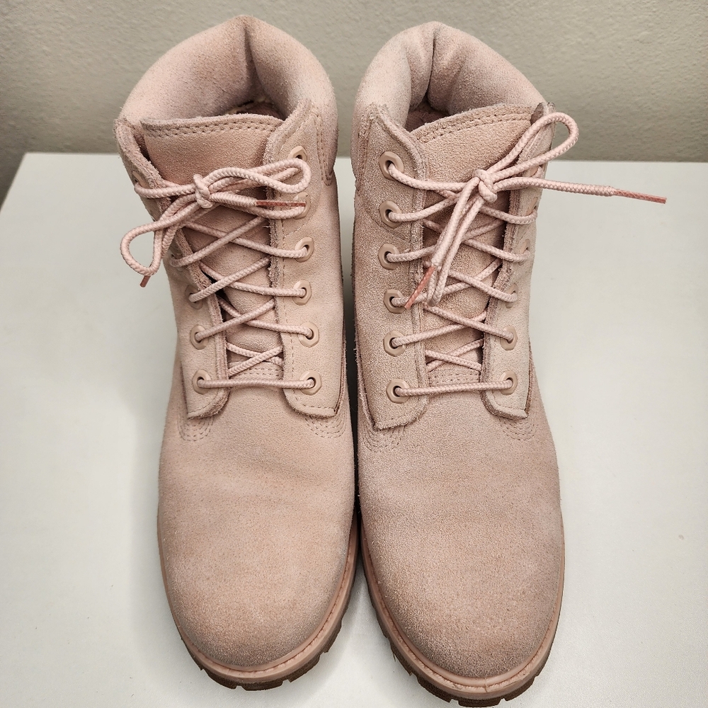 Pink Suede Timberland Sz 9 Primaloft Timberdry Defender Workboots - Picture 5 of 16